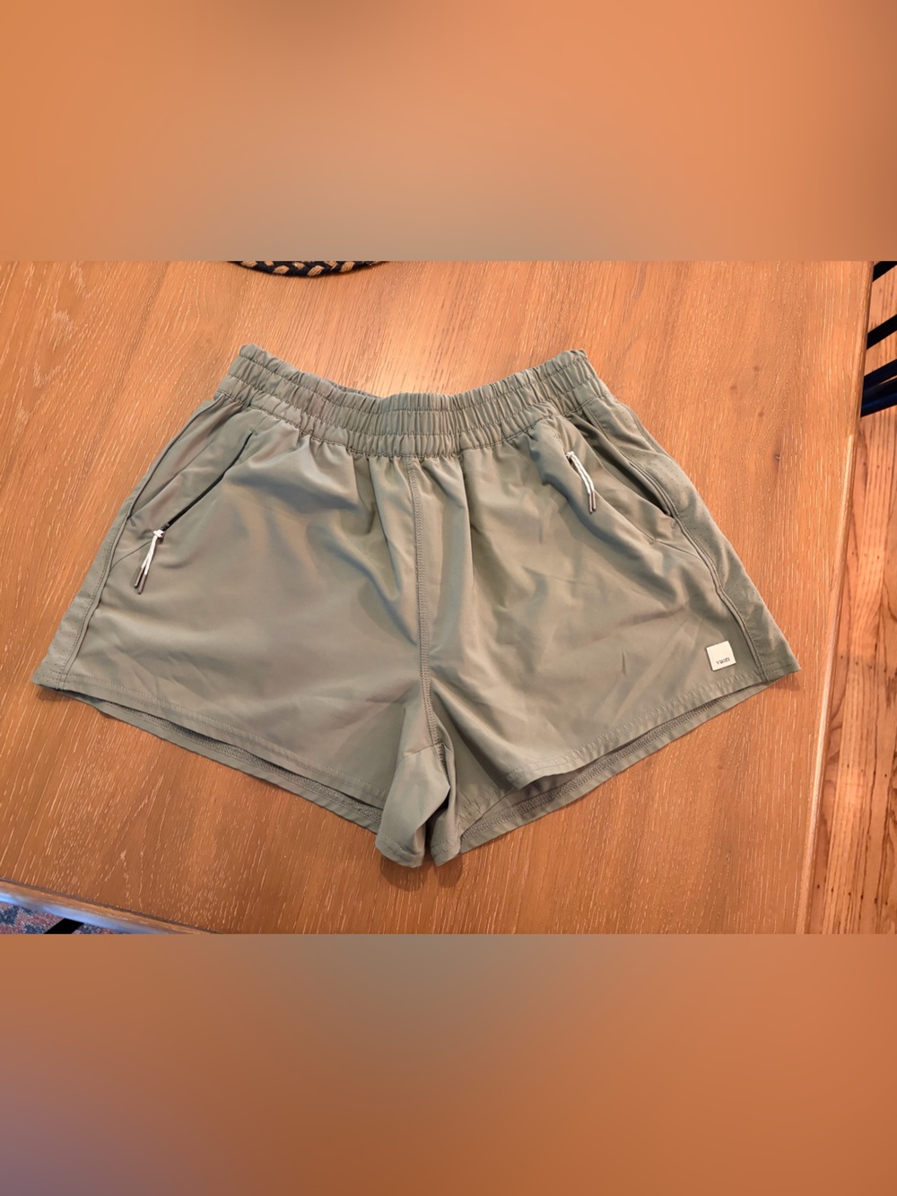 Vuori athletic shorts with zipper pockets
